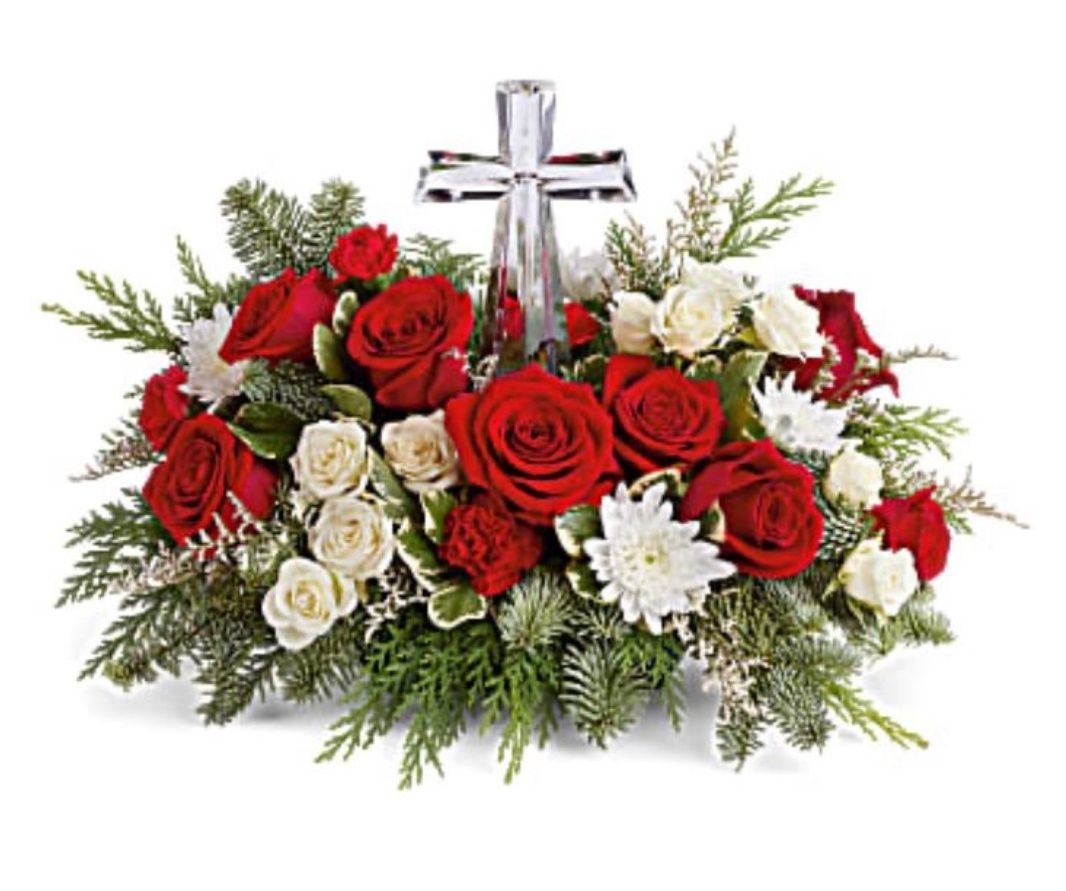 Joy Of Light Crystal Cross Bouquet