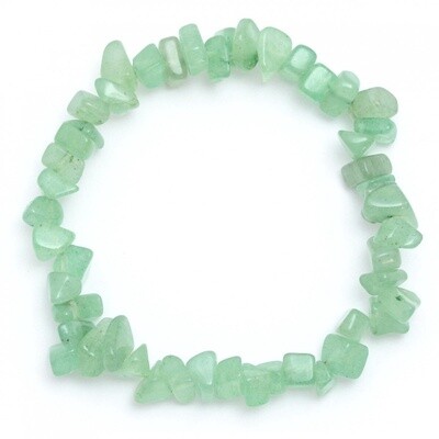 Green Aventurine - Elasticated Chip Bracelet