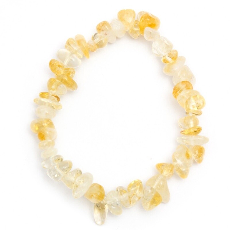 Citrine - Elasticated Chip Bracelet