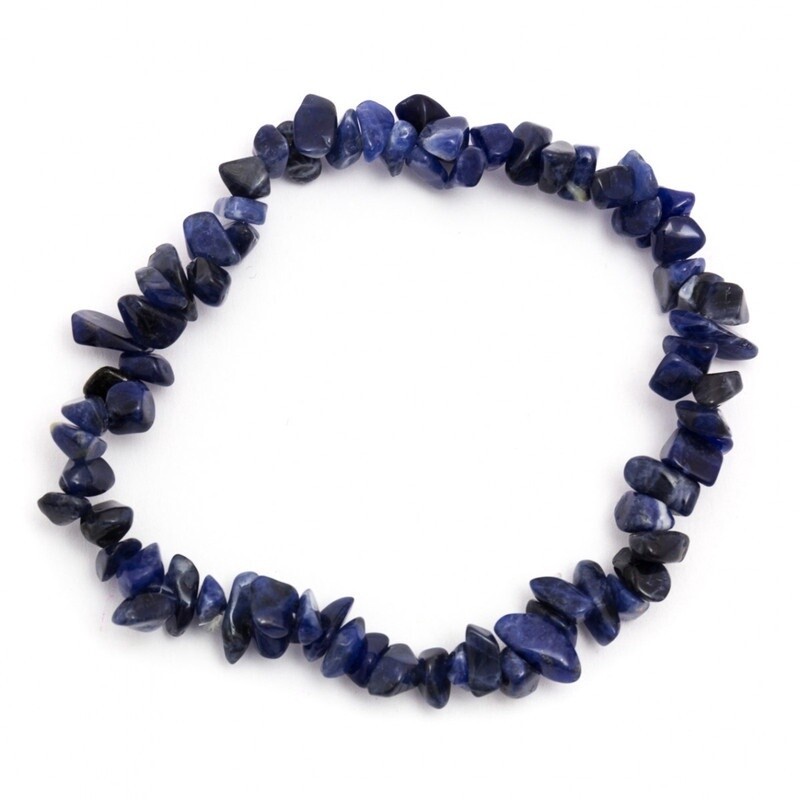 Sodalite - Elasticated Chip Bracelet