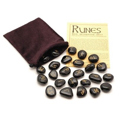 Black Jasper - Crystal Rune Stones
