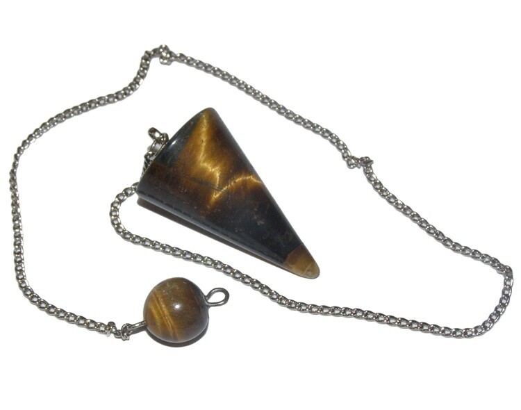 Golden Tigers Eye Cone Pendulum