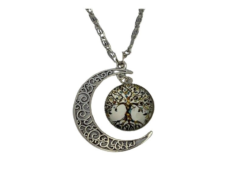 Tree of life moon pendant Colours