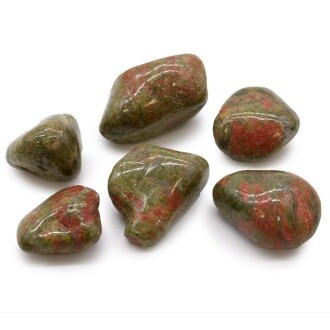 Unakite Tumblestone Lrg.