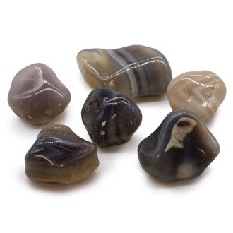 Grey Agate - Botswana Tumblestone