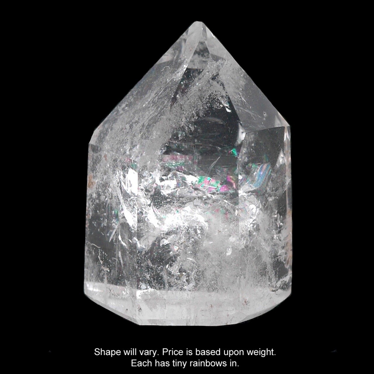 Rainbow Quartz Polished Point 40g