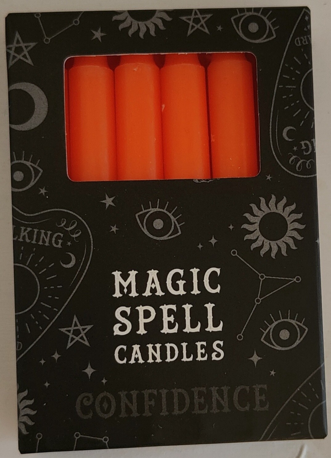 Orange - Black Magic Spell Candles 12