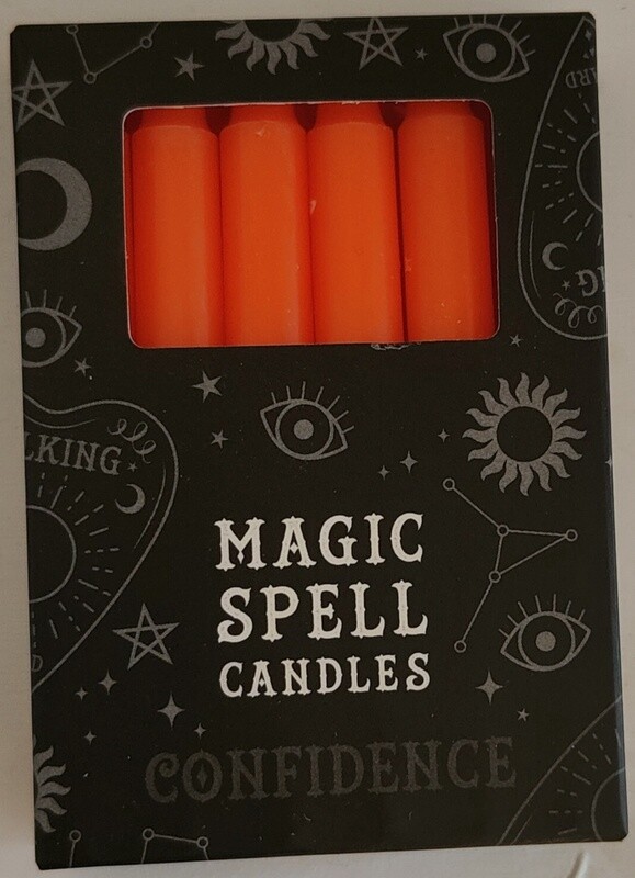 Orange - Black Magic Spell Candles 12