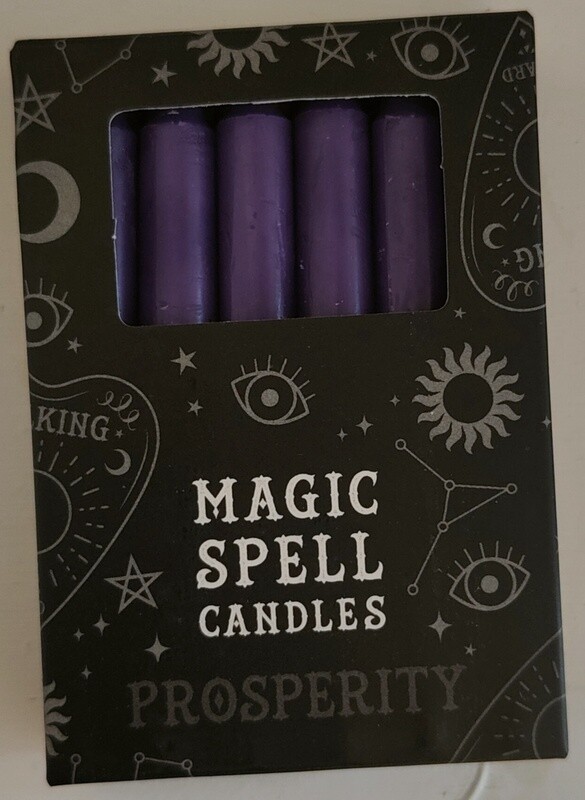 Purple - Black Magic Spell Candles 12