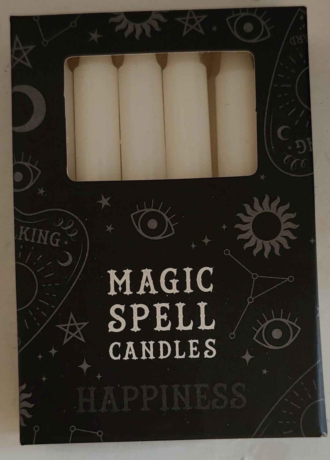 White - Black Magic Spell Candles 12