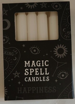 White - Black Magic Spell Candles 12