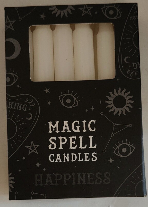 White - Black Magic Spell Candles 12
