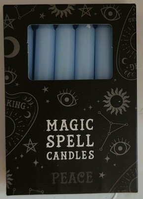 Light Blue - Black Magic Spell Candles 12