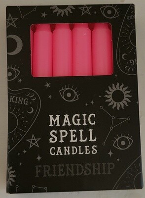 Pink - Black Magic Spell Candles 12