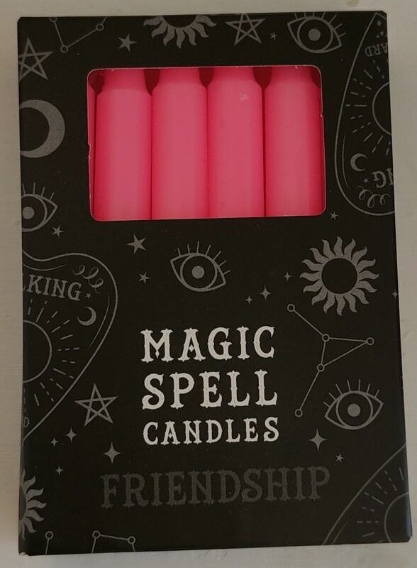 Pink - Black Magic Spell Candles 12