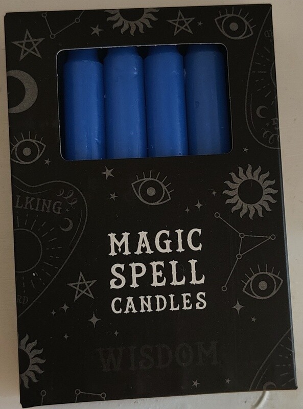 Blue - Black Magic Spell Candles 12