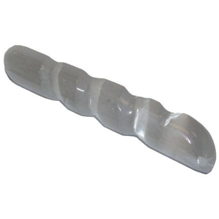 Selenite Twisted Wand 12-15cm