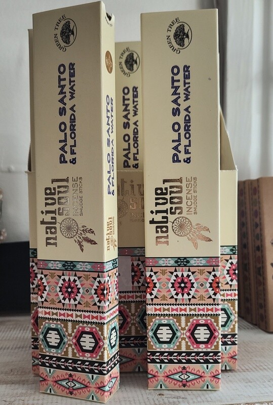 Native Soul Palo Santo &amp; Florida Water Incense Sticks