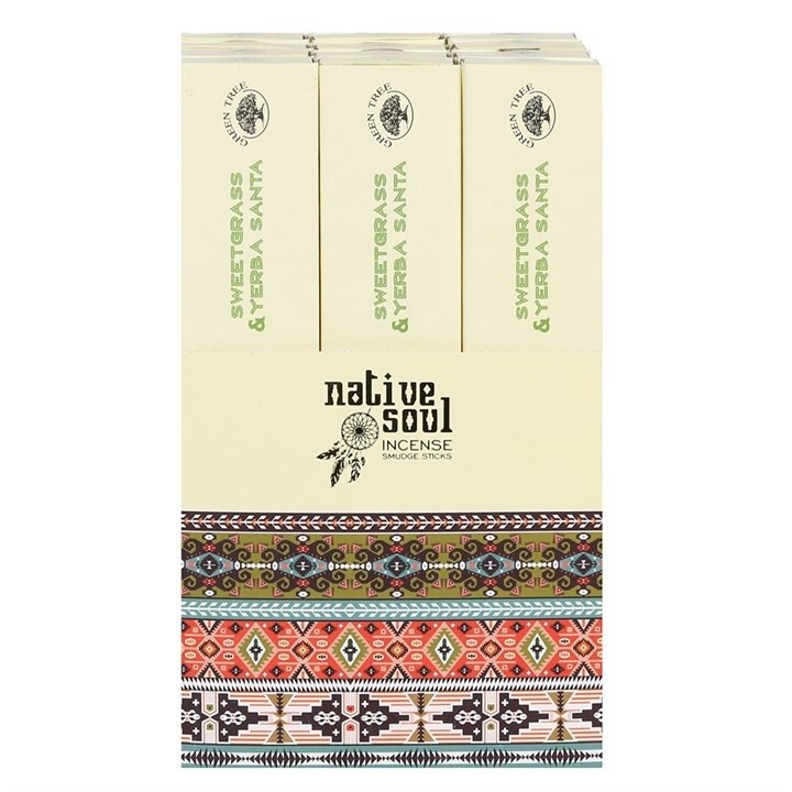 Native Soul Yerba &amp; Sweet Grass Incense Sticks