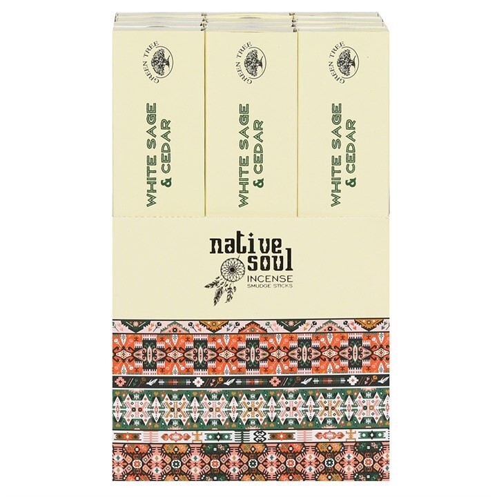 Native Soul White Sage &amp; Cedar Incense Sticks