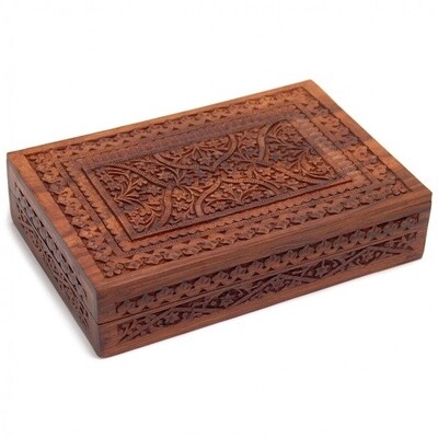 Double Tarot / Oracle Card Box (Sheesham Wood)