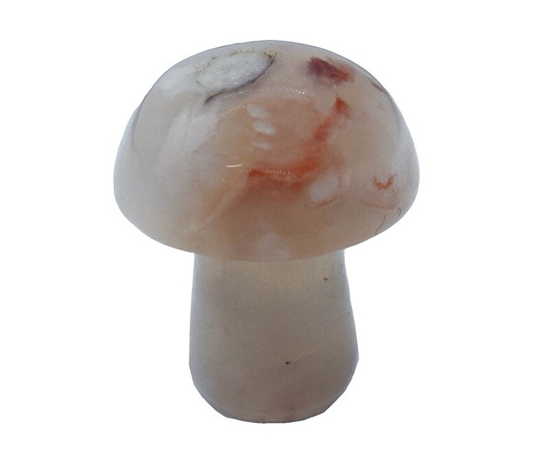 Cherry Agate 20mm Mushroom