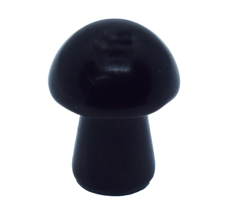 Black Obsidian 20mm Mushroom