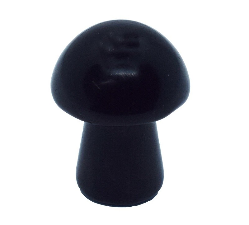 Black Obsidian 20mm Mushroom