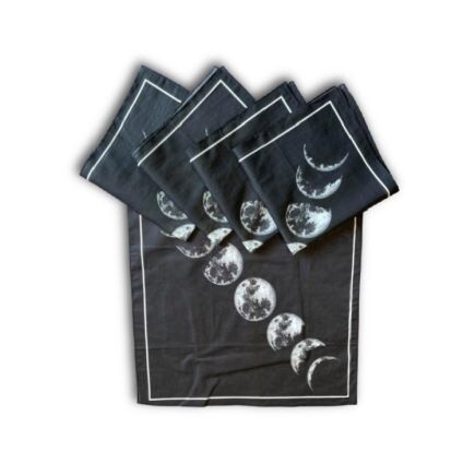 Printed Moon Phases Tarot Cloth