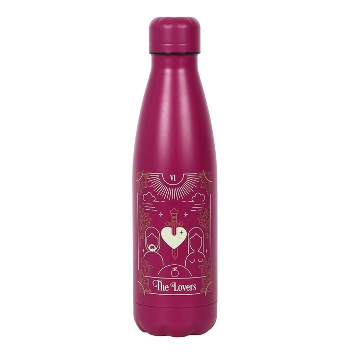 LOVERS TAROT METAL WATER BOTTLE