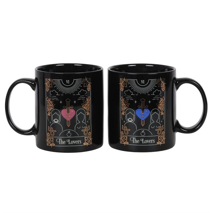 THE LOVERS TAROT COUPLES MUG SET