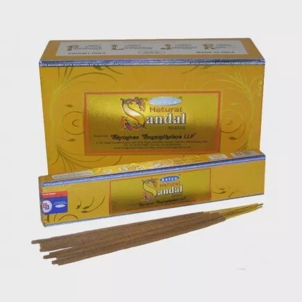 Natural Sandal  Incense Sticks By Satya