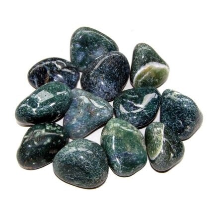 Green Moss Agate Tumblestone Large