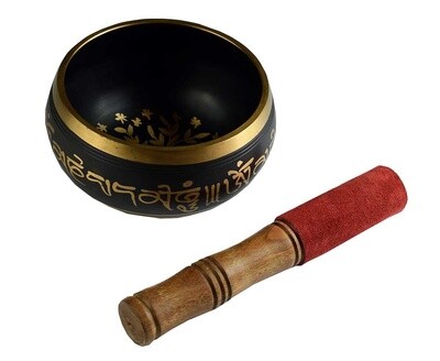 Singing Bowl Tree of Life 10.5 cm With Garland Cushion Stick