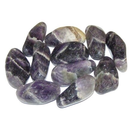 Chevron Amethyst Tumblestone