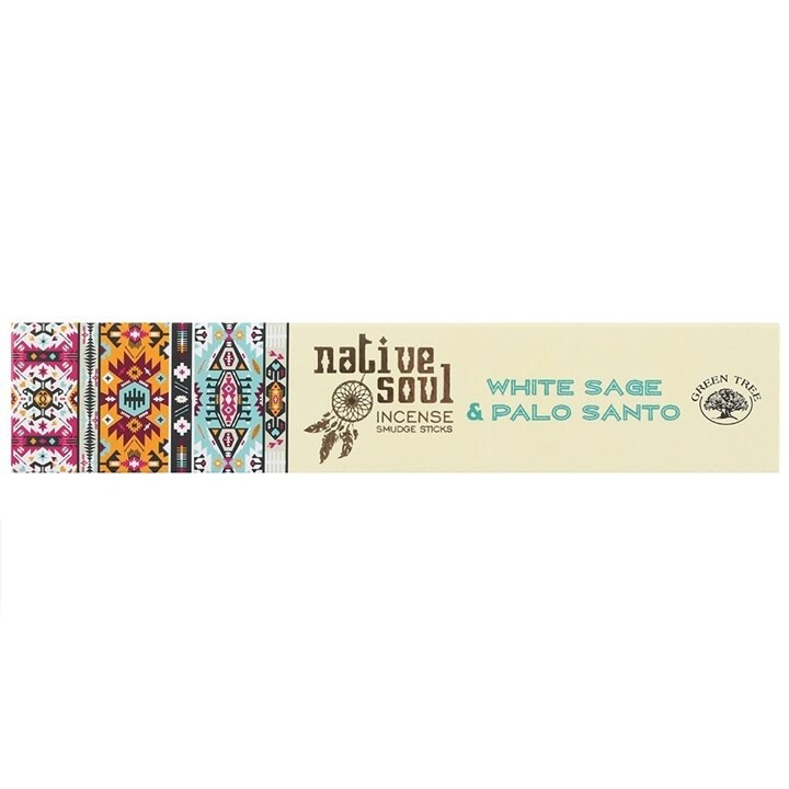 NATIVE SOUL WHITE SAGE &amp; PALO SANTO INCENSE STICKS
