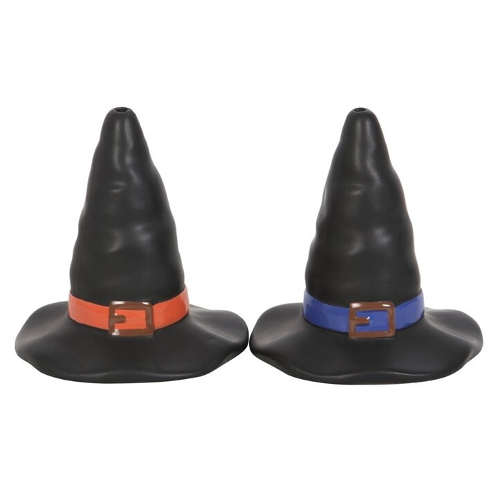 WITCH HAT SALT AND PEPPER SHAKERS