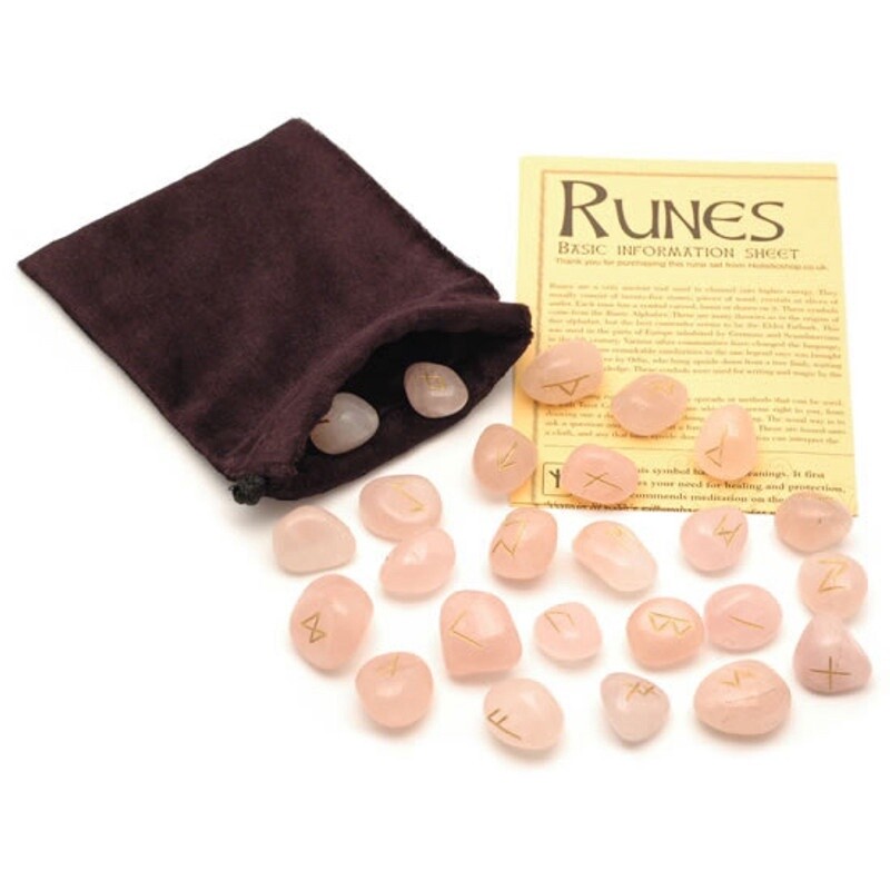 Rose Quartz - Crystal Rune Stones