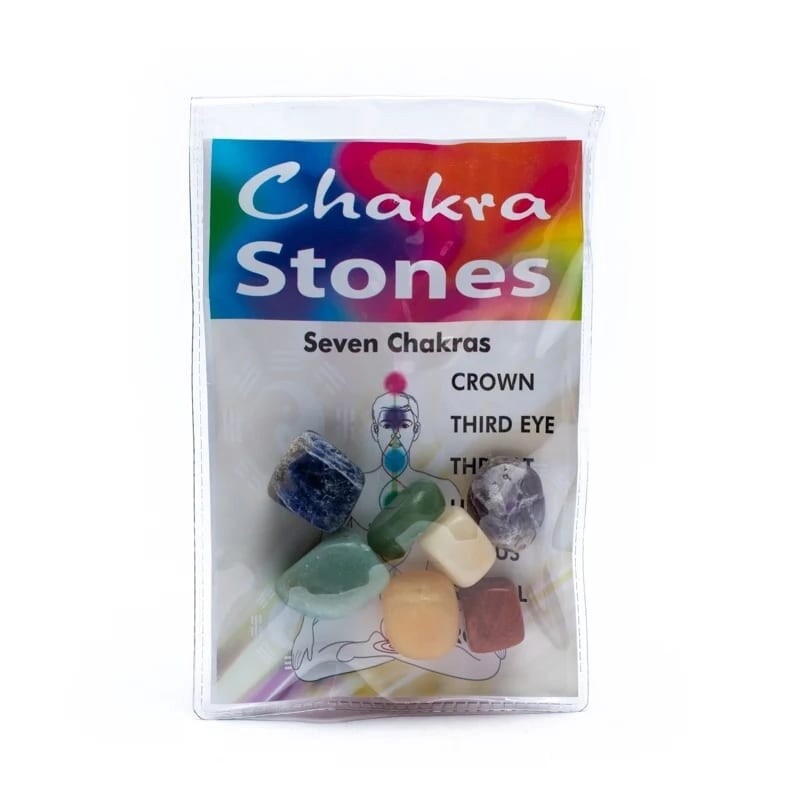 Chakra Stone Set (Includes Pouch &amp; 7 Chakra Stones)