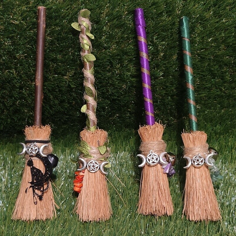 Mini Altar Broomstick Handmade