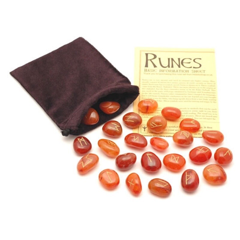 Carnelian - Crystal Rune Stones