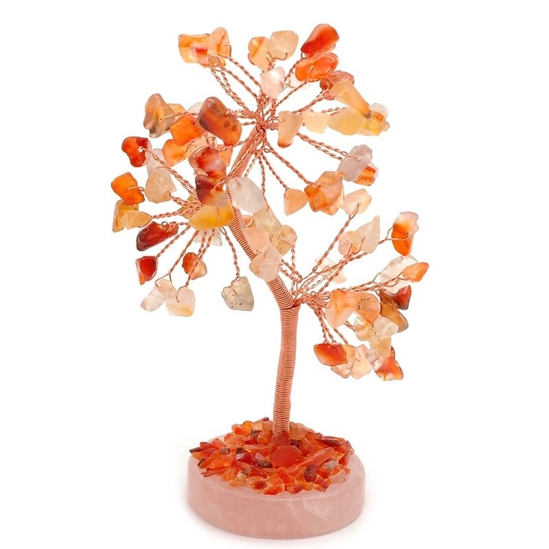 Gem Tree - Carnelian (Round Base)