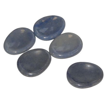 Blue Quartz Worry Stone