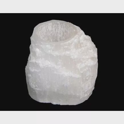 Selenite Mountain Polished Top T-Light Holder