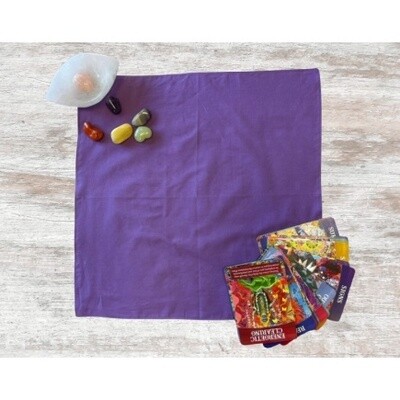 Cotton Purple Tarot Cloth