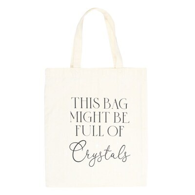 Full of Crystals Polycotton Tote Bag