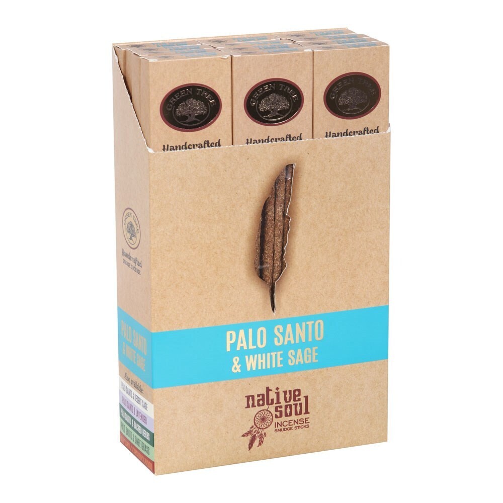 Palo Santo &amp; White Sage Smudge Incense Sticks