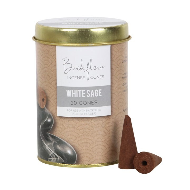 Elements White Sage Jumbo Backflow Cones