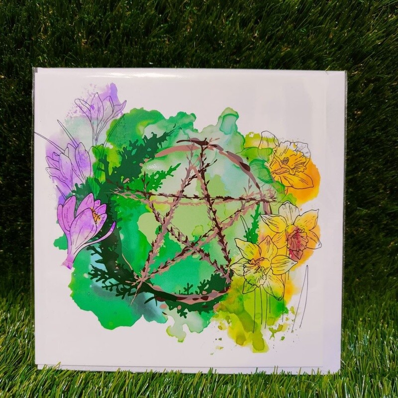 Greetings Cards  Spring Pentagram