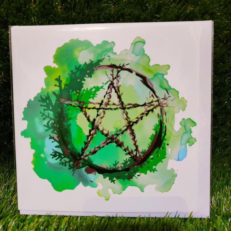 Greetings Cards Ostara Pentagram